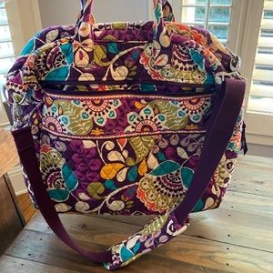 Vera Bradley Plum Crazy Weekender